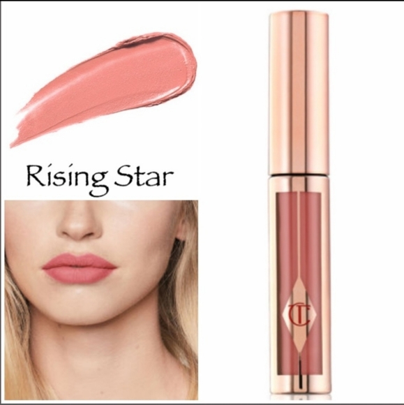 NIB Charlotte Tilbury Hollywood Lips Matte Contour Liquid Lipstick Rising Star - Picture 12 of 12
